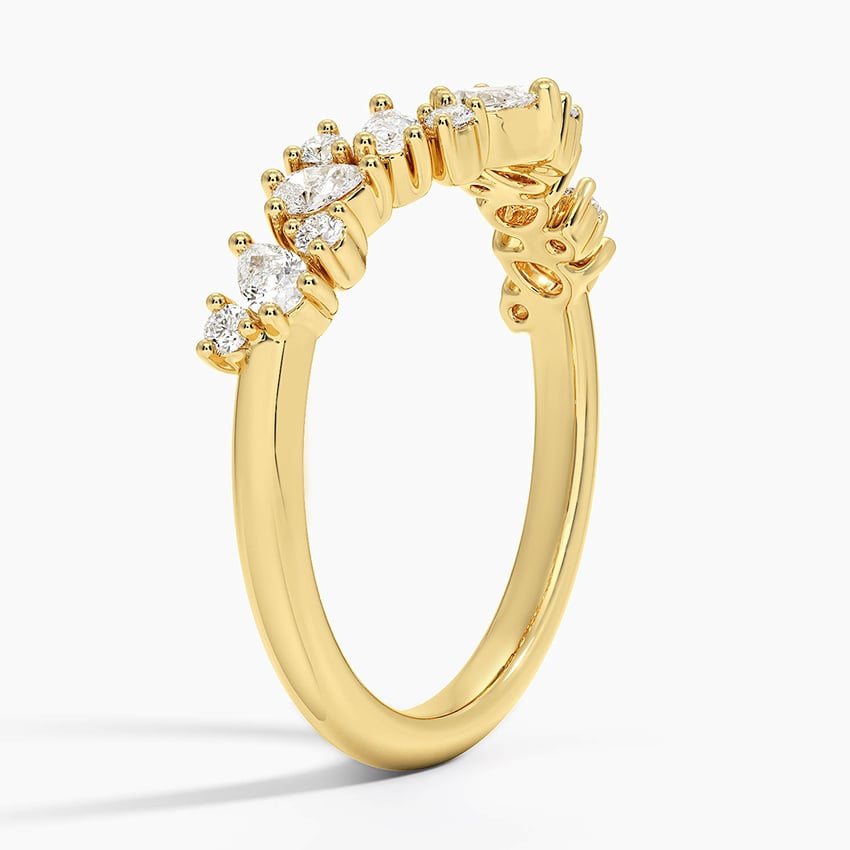 0.40CTW Lab Grown Diamond Unique Fancy Wedding Band