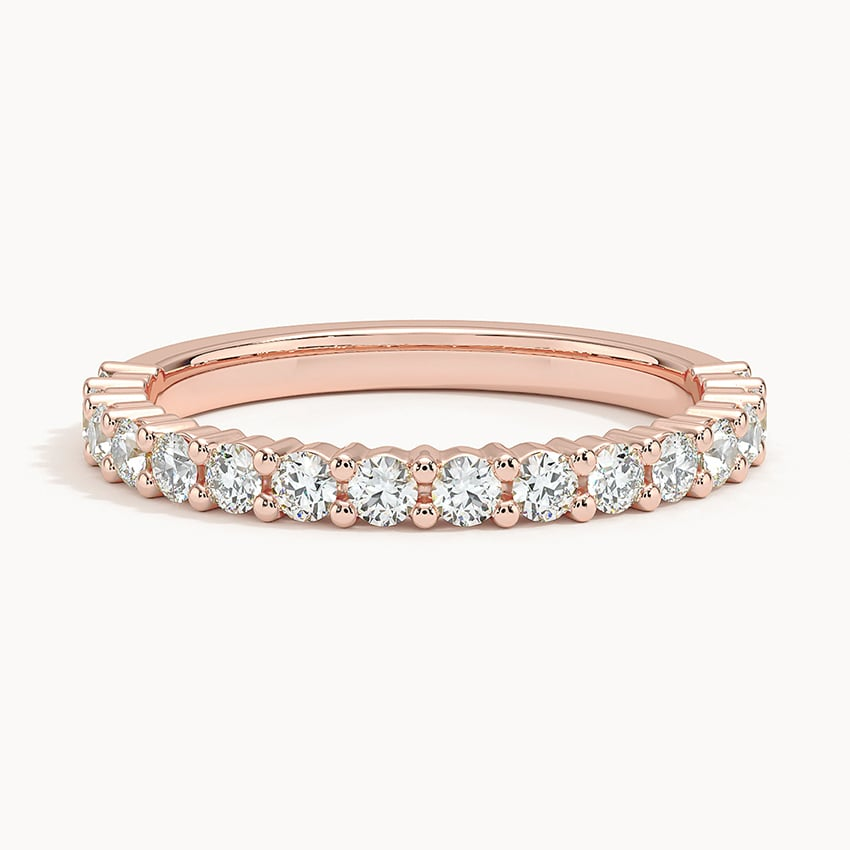0.45CTW Lab Grown Diamond Half Eternity Wedding Band