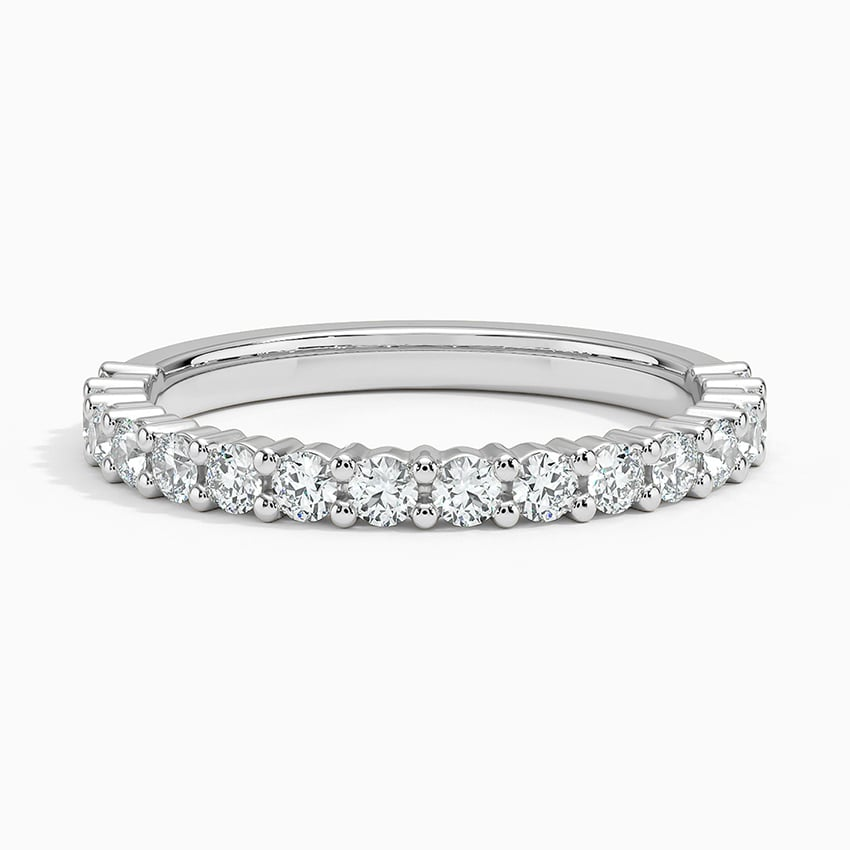 0.45CTW Lab Grown Diamond Half Eternity Wedding Band