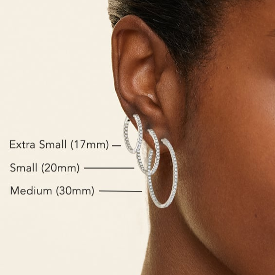 Perfect Small Hoop Diamond Earrings