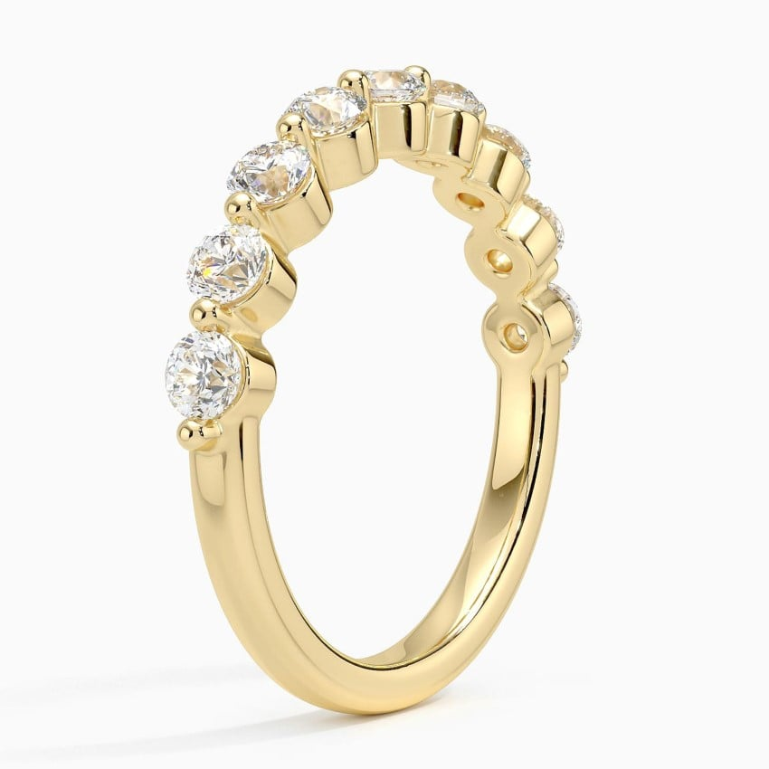 0.75CTW Lab Grown Diamond Shared Prong Wedding Band