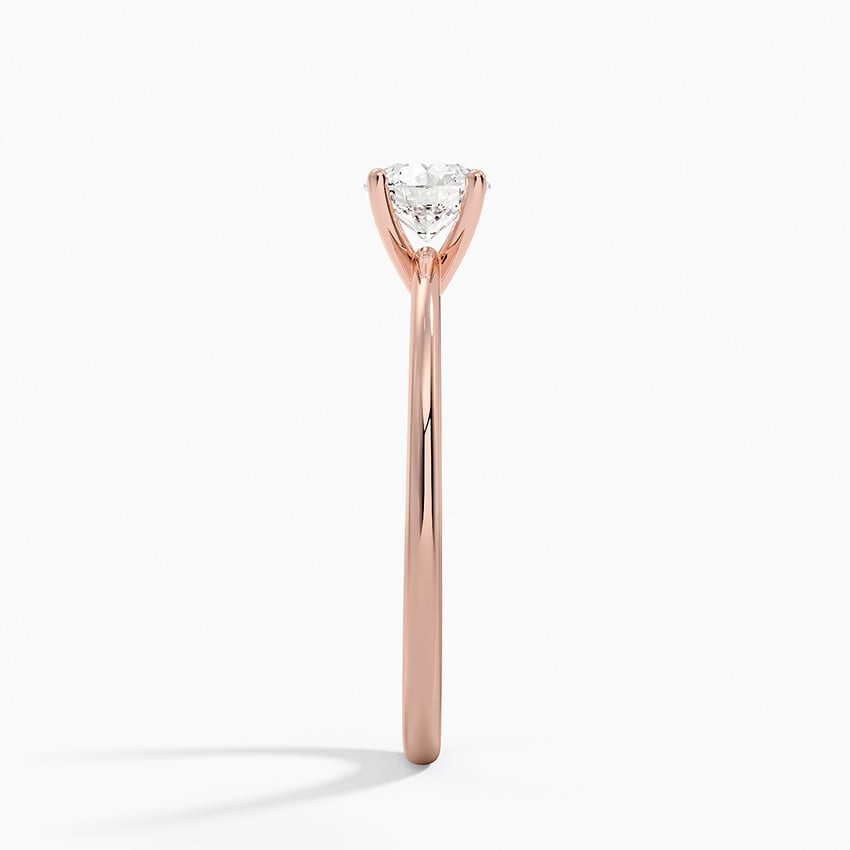 1/2Ct Round Lab Grown Diamond Gold Solitaire Ring