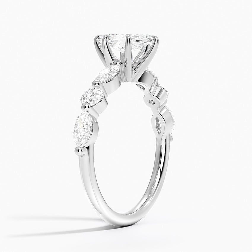 3/4 Marquise Lab Grown Diamond Gold Engagement Ring