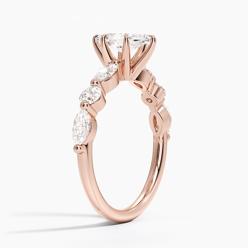 3/4 Marquise Lab Grown Diamond Gold Engagement Ring