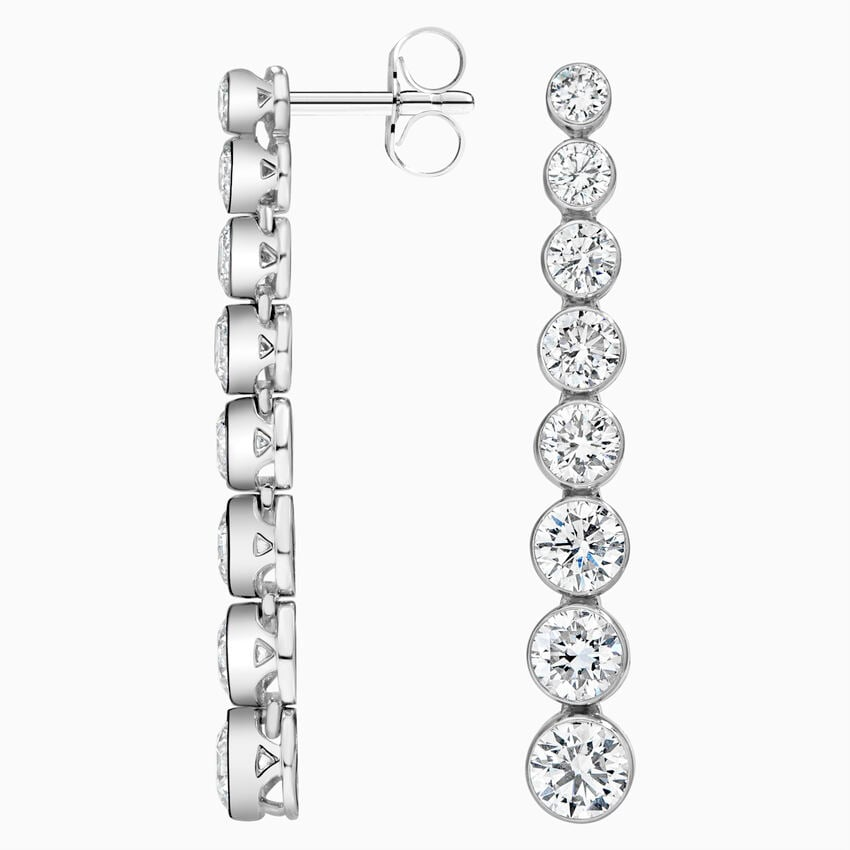 1.50 CTW Lab Grown Diamond Tennis Drop Earrings