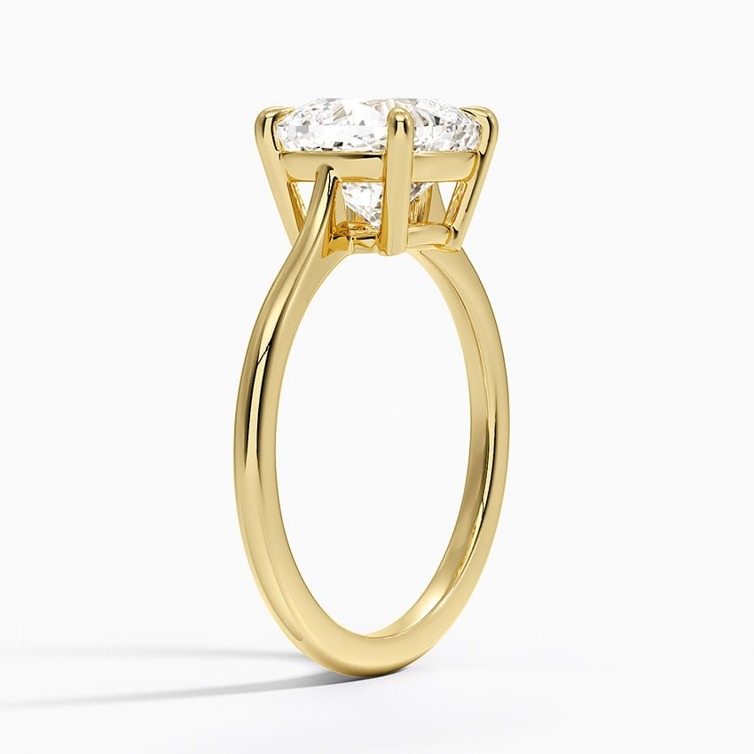 21/2Ct Cushion Lab Grown Diamond Solitaire Ring