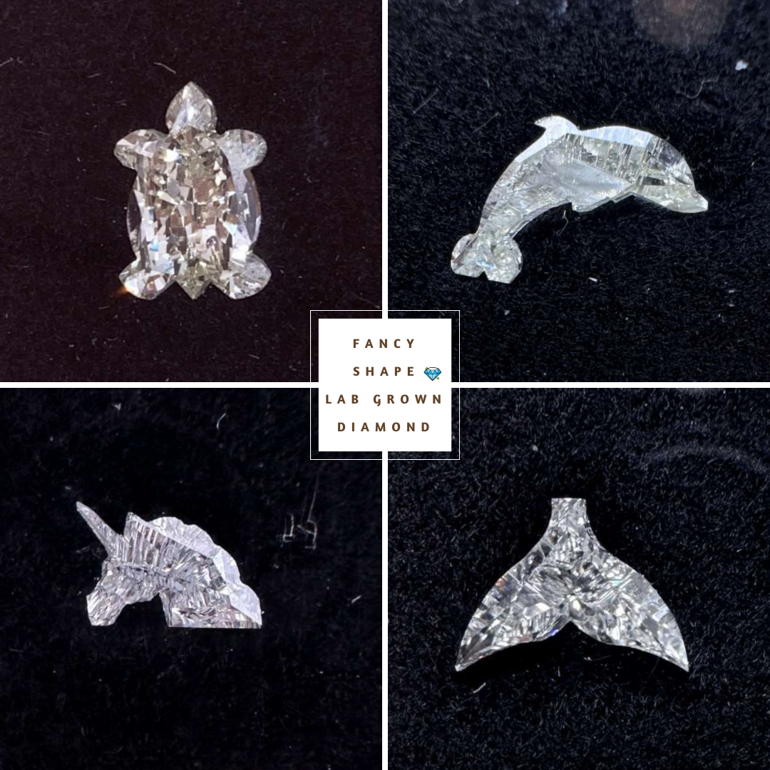 Unique Cloud Shape Fancy CVD Lab Grown Diamond customdiamjewel