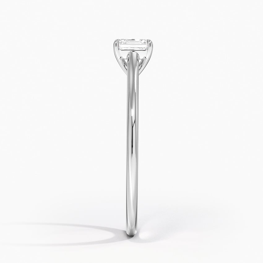 1/2Ct Asscher Lab Grown Diamond Gold Solitaire Ring