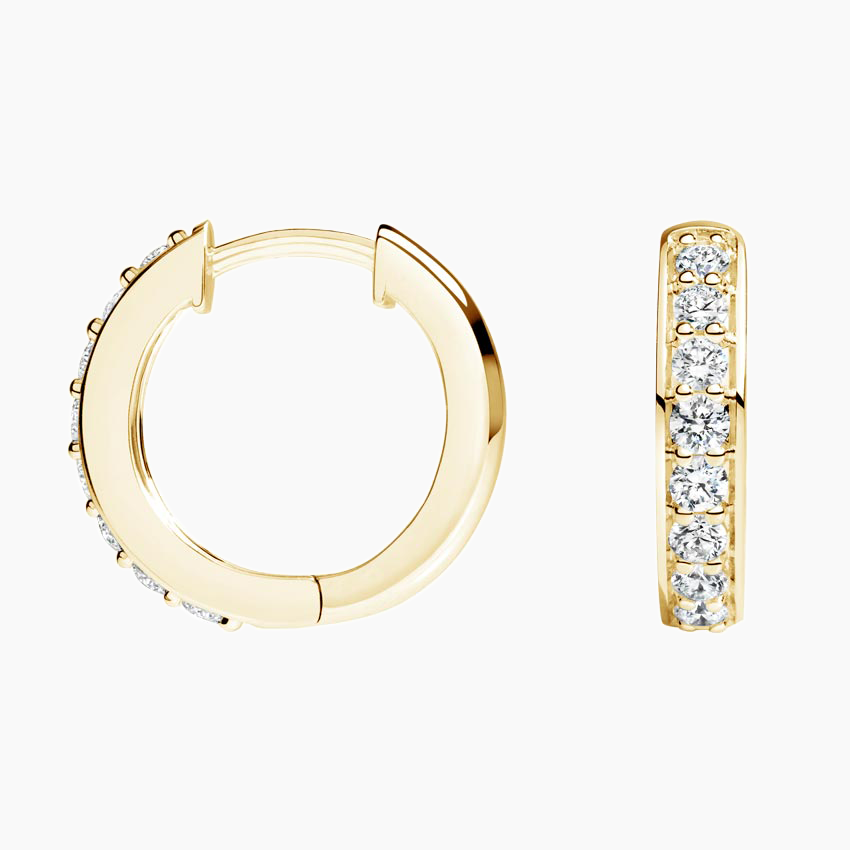 Lab Grown Diamond Hoop and Stud Earring Set