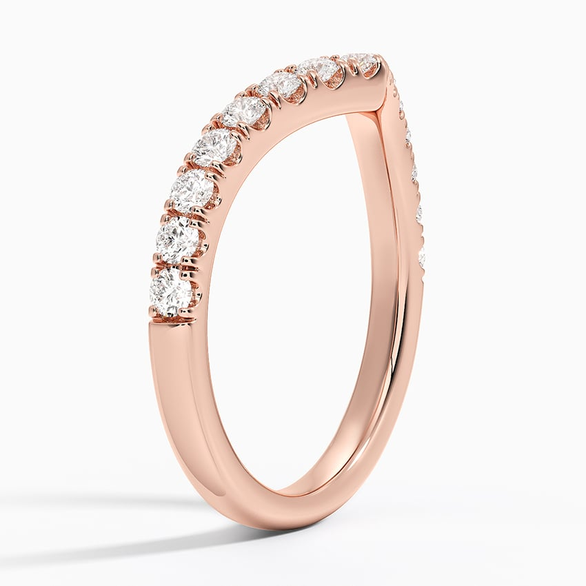 0.41 CTW Flair Lab Grown Diamond Ring In 18k Solid Gold