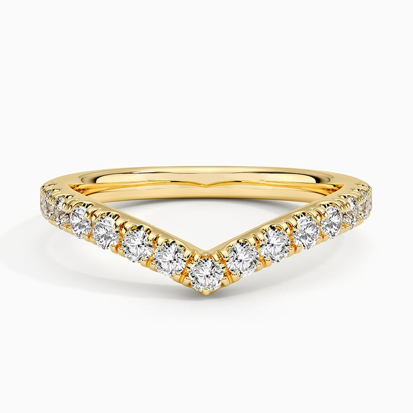 0.41 CTW Flair Lab Grown Diamond Ring In 18k Solid Gold