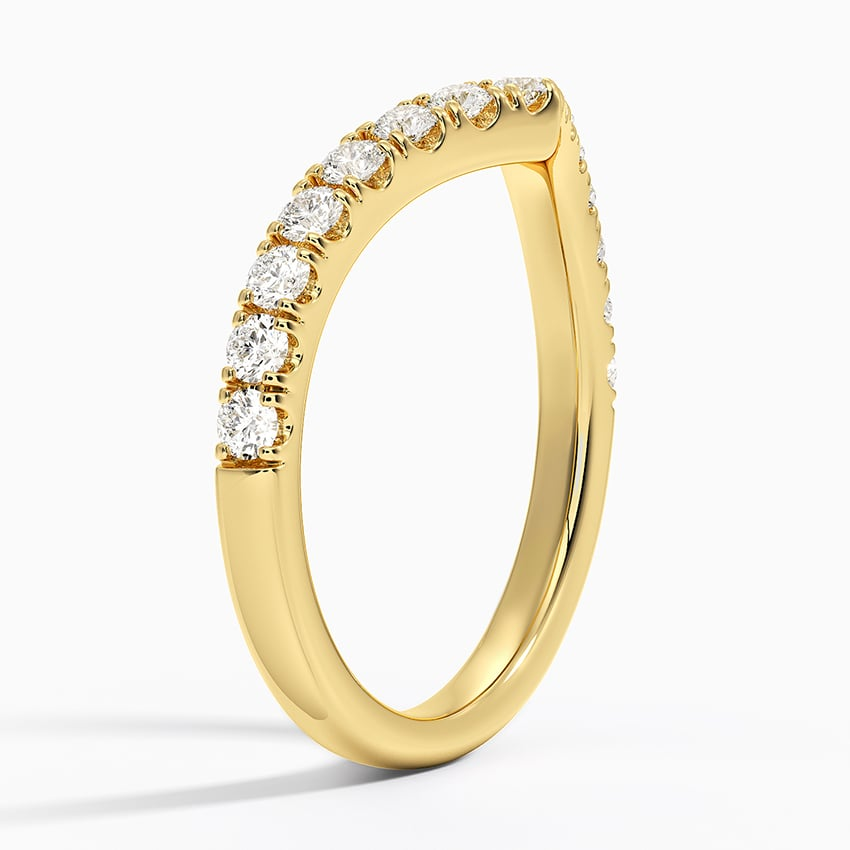 0.41 CTW Flair Lab Grown Diamond Ring In 18k Solid Gold