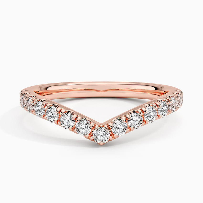 0.41 CTW Flair Lab Grown Diamond Ring In 18k Solid Gold