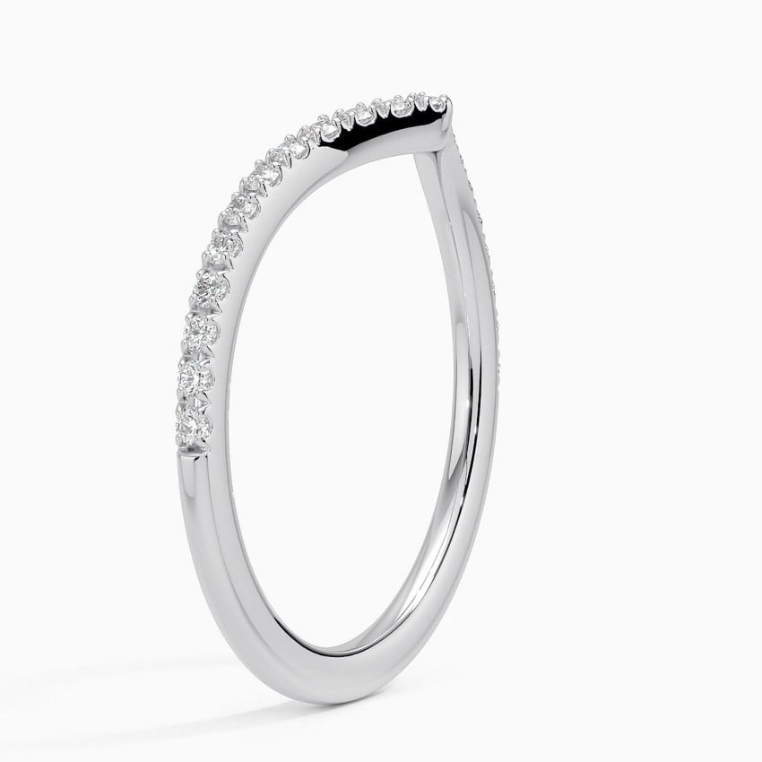 0.17CTW Flair Lab Grown Diamond 10k Gold Wedding Band Women