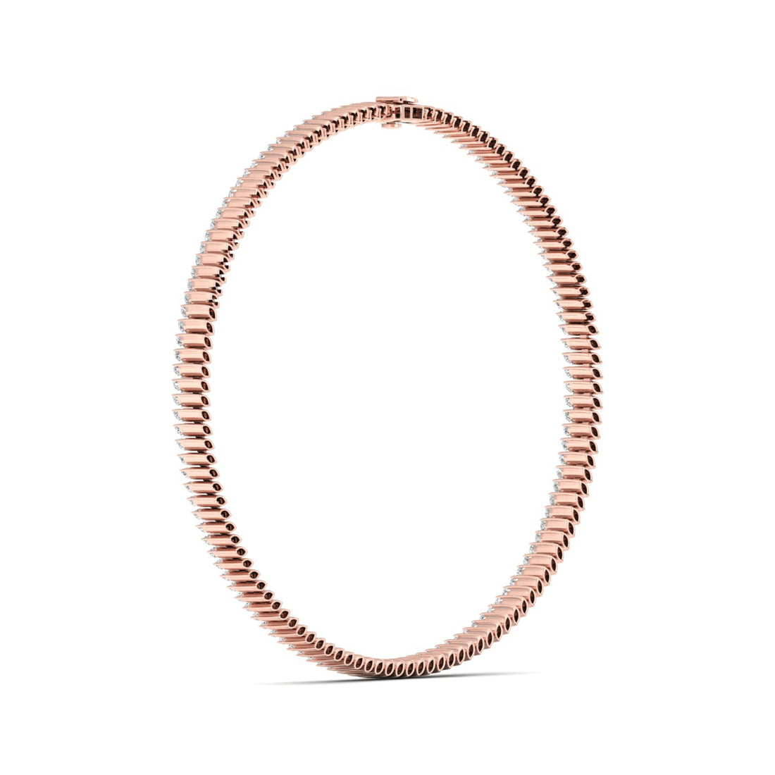 17.37CTW Classic Lab Grown Diamond Marquise Tennis Necklace