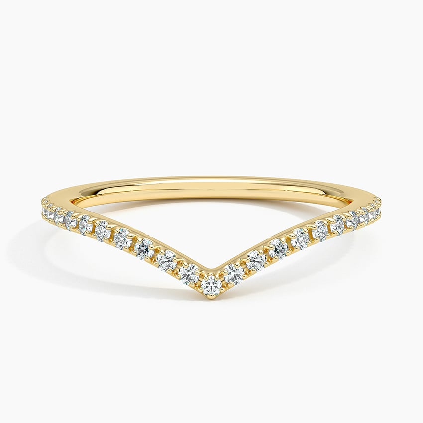 0.17CTW Flair Lab Grown Diamond 10k Gold Wedding Band Women
