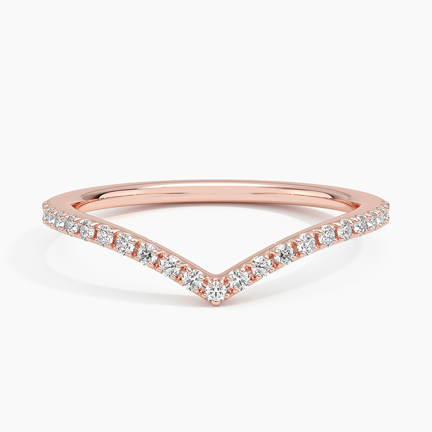 0.17CTW Flair Lab Grown Diamond 10k Gold Wedding Band Women