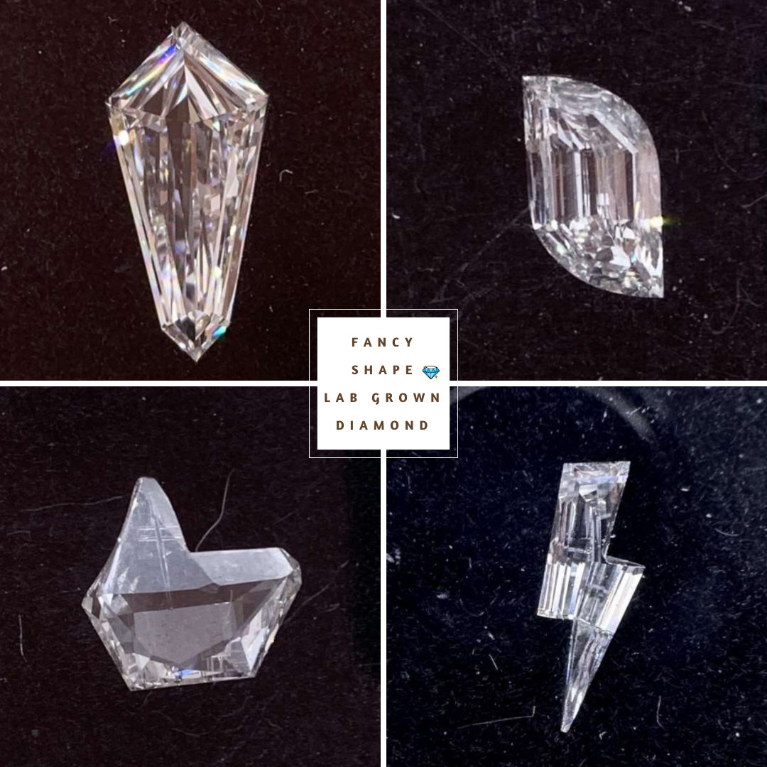 Lighting Strike Fancy Shape Loose Lab Grown Diamond customdiamjewel
