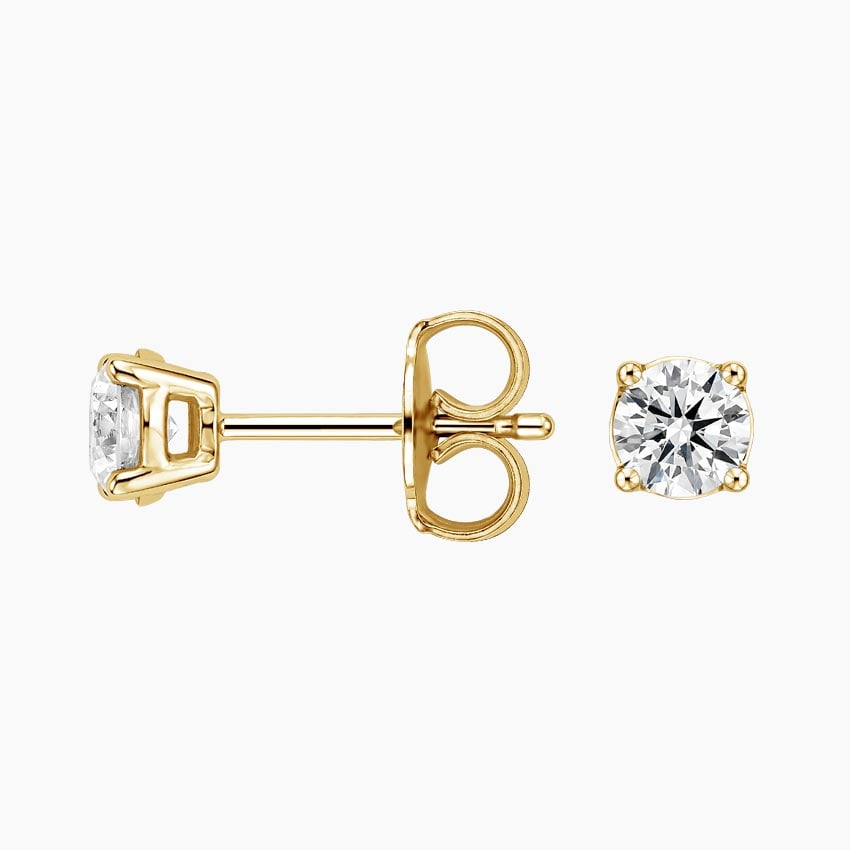 1/2 CTW Perfect 4 Prong Lab Grown Diamond Stud Earrings