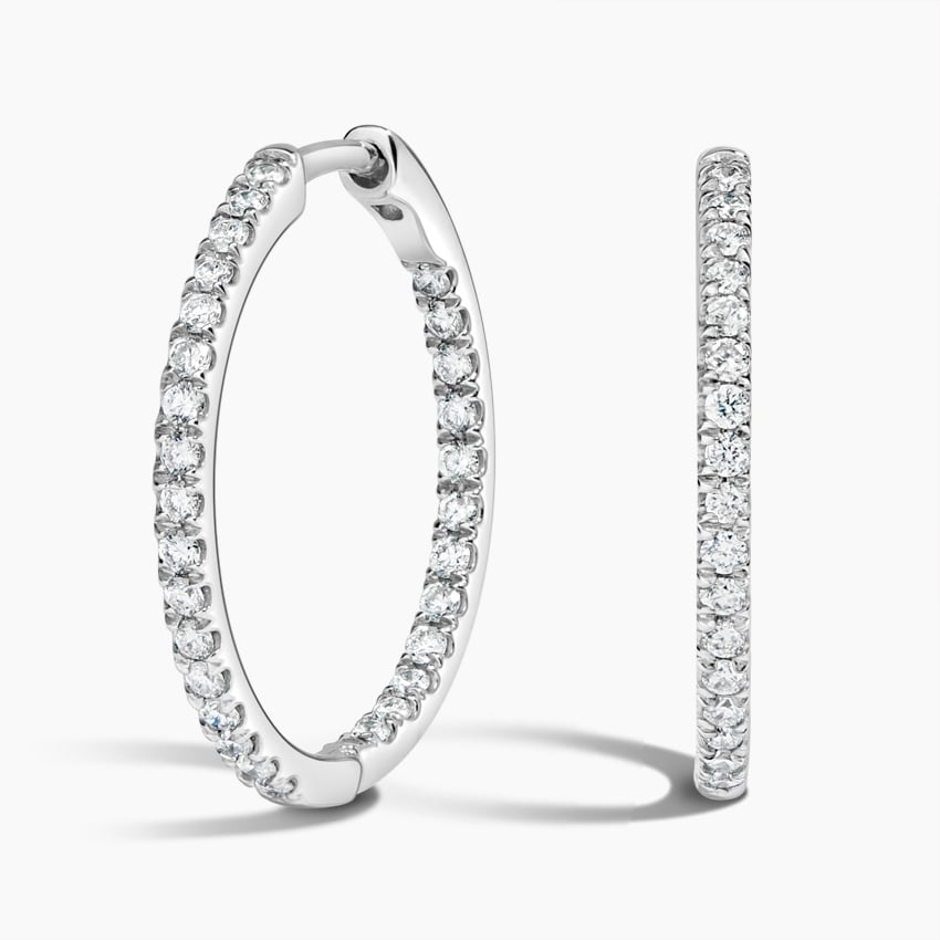 Perfect Small Hoop Diamond Earrings