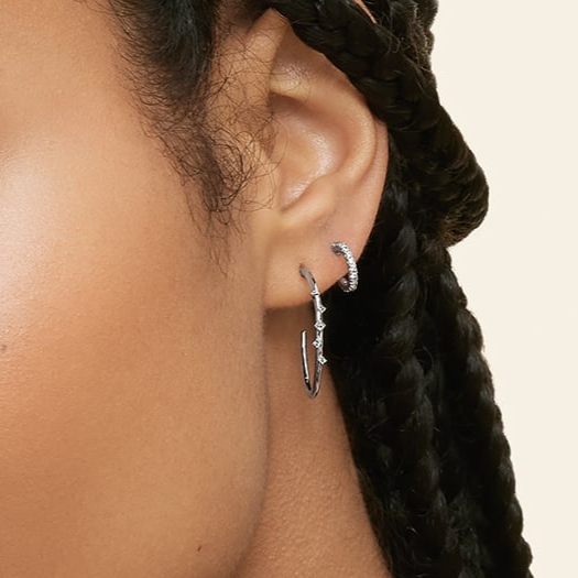 1/5 CTW Pave Lab Grown Diamond Huggie Earrings