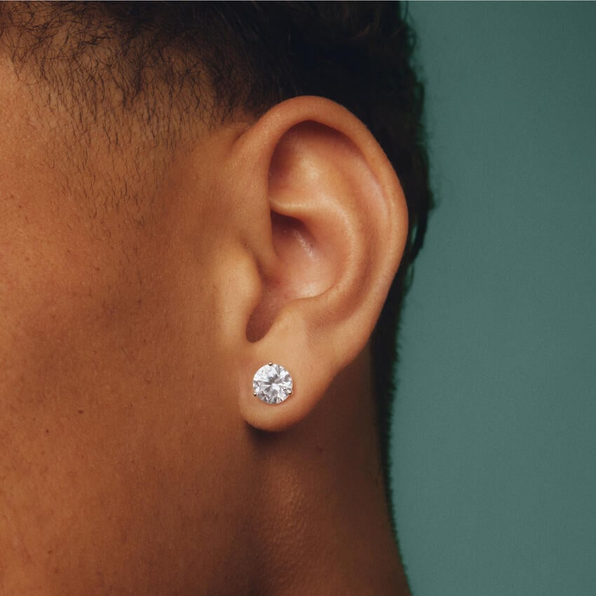 Perfect Martini 3 CTW Lab Grown Diamond Stud Earrings