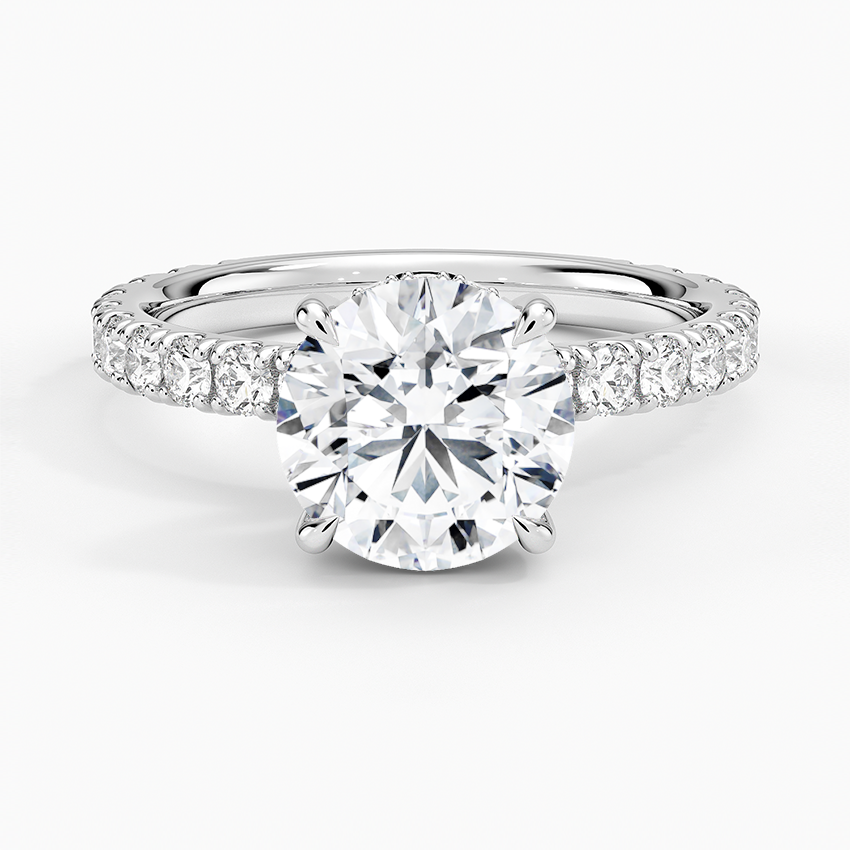2 CT Round Lab Grown Diamond 18K Gold Solitaire Engagement Ring