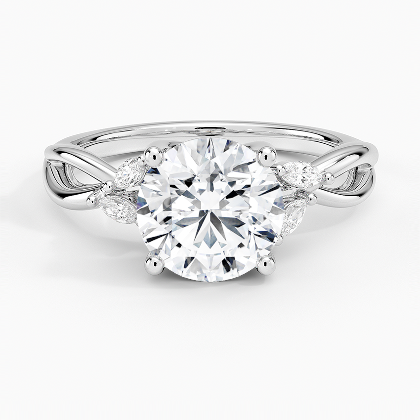 2 CT Lab Grown Diamond Twisted Engagement Ring