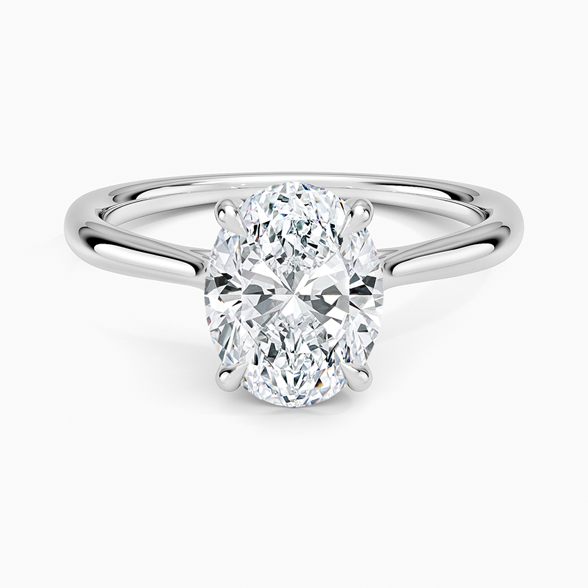 2 CT Lab Grown Diamond Solitaire Engagement Ring