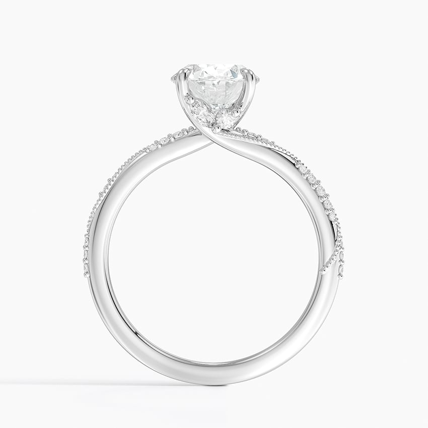 2 CT Lab Grown Diamond Milgrain Engagement Ring