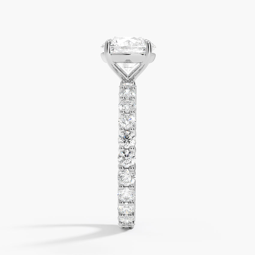 2 CT Round Cut Lab Grown Diamond 18k Solid Gold Ring