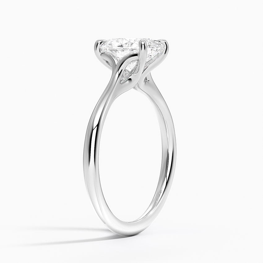 2 CT Lab Grown Diamond Solitaire Engagement Ring