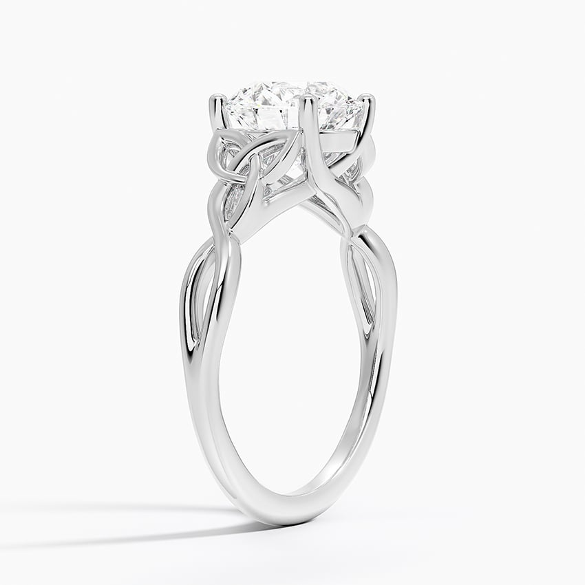 2 CT Round Cut Lab Grown Diamond 18k Gold Ring