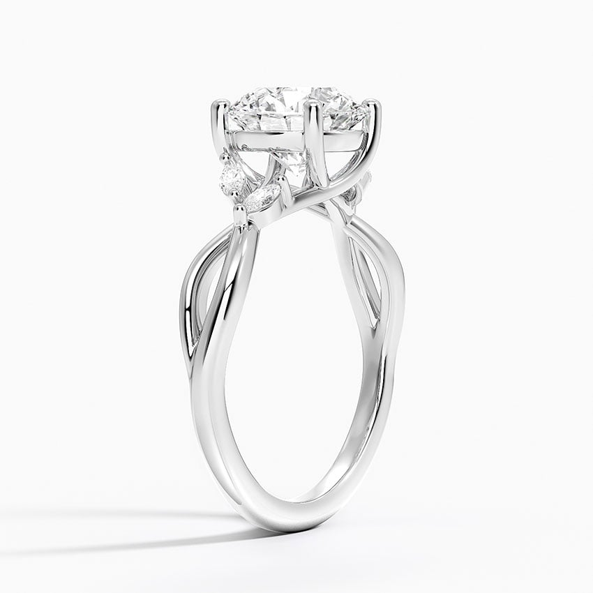 2 CT Lab Grown Diamond Twisted Engagement Ring