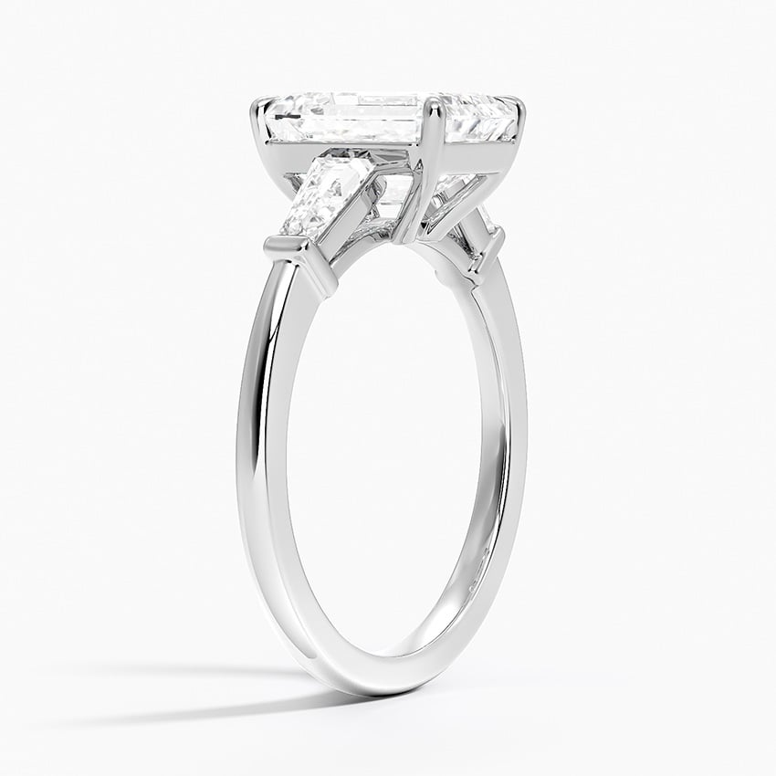 2 CT Emerald Lab Grown Diamond Cluster Engagement Ring