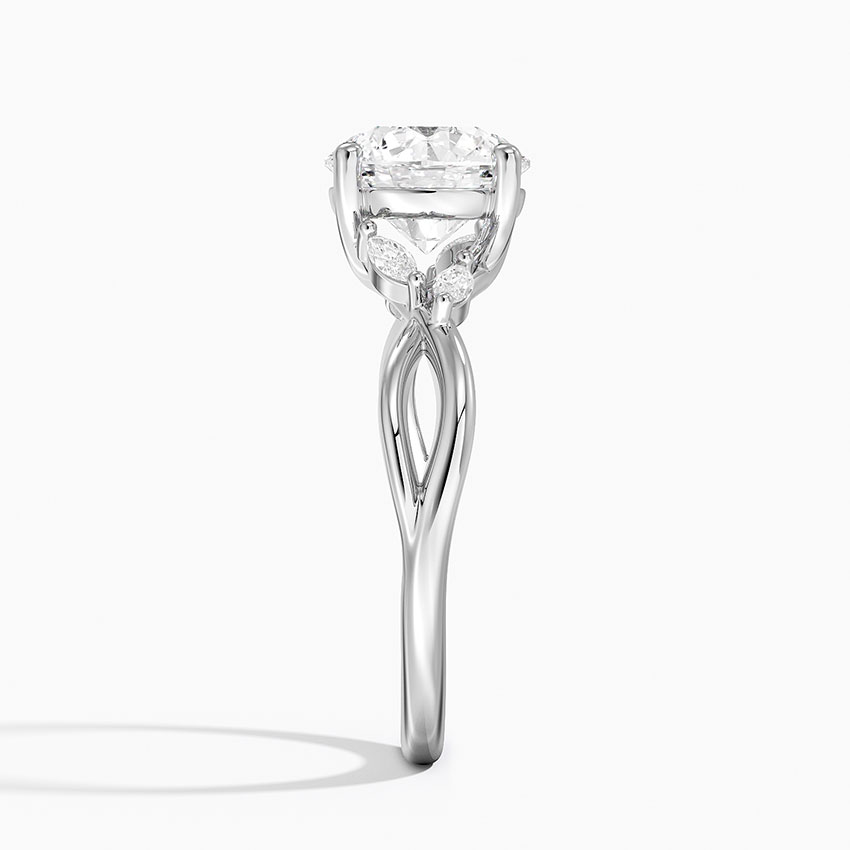 2 CT Lab Grown Diamond Twisted Engagement Ring