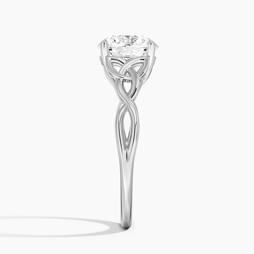 2 CT Round Cut Lab Grown Diamond 18k Gold Ring