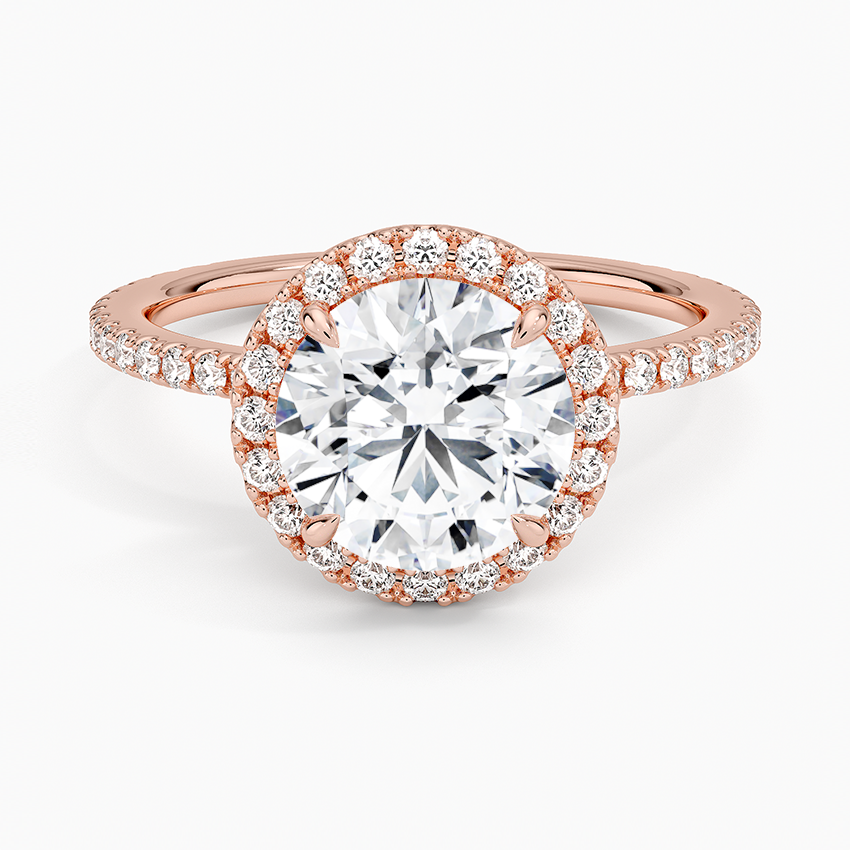 2 CT Halo Lab Grown Diamond 3/4 Eternity Ring