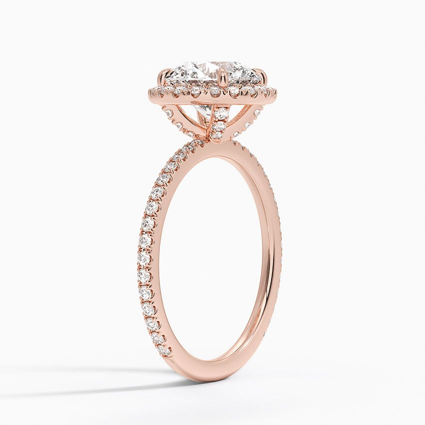 2 CT Halo Lab Grown Diamond 3/4 Eternity Ring