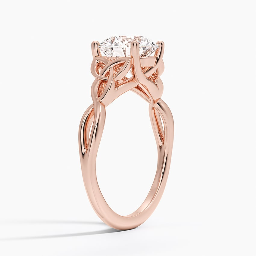2 CT Round Cut Lab Grown Diamond 18k Gold Ring