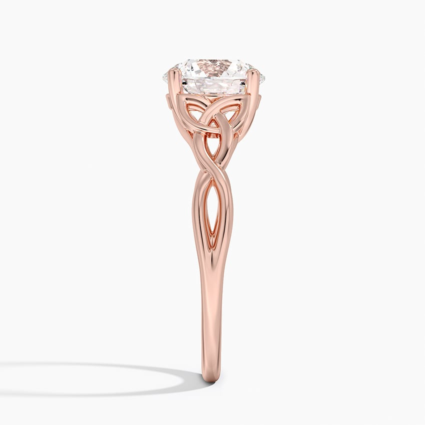 2 CT Round Cut Lab Grown Diamond 18k Gold Ring