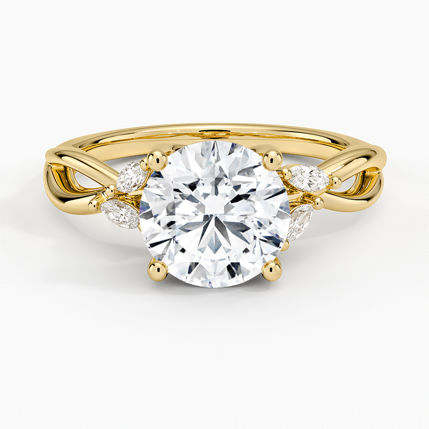 2 CT Lab Grown Diamond Twisted Engagement Ring