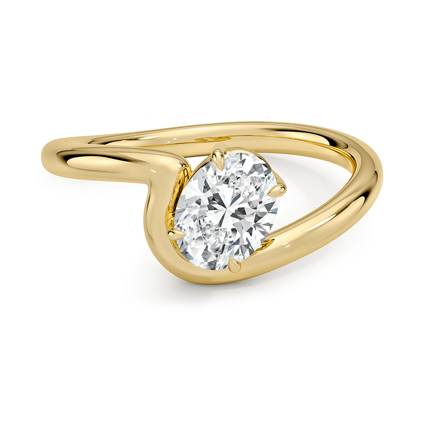 2 CT Oval Cut Labgrown Diamond Solitaire Engagment Ring