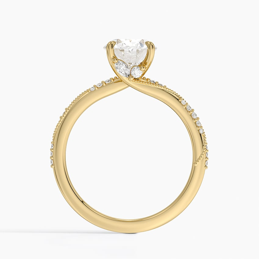 2 CT Lab Grown Diamond Milgrain Engagement Ring