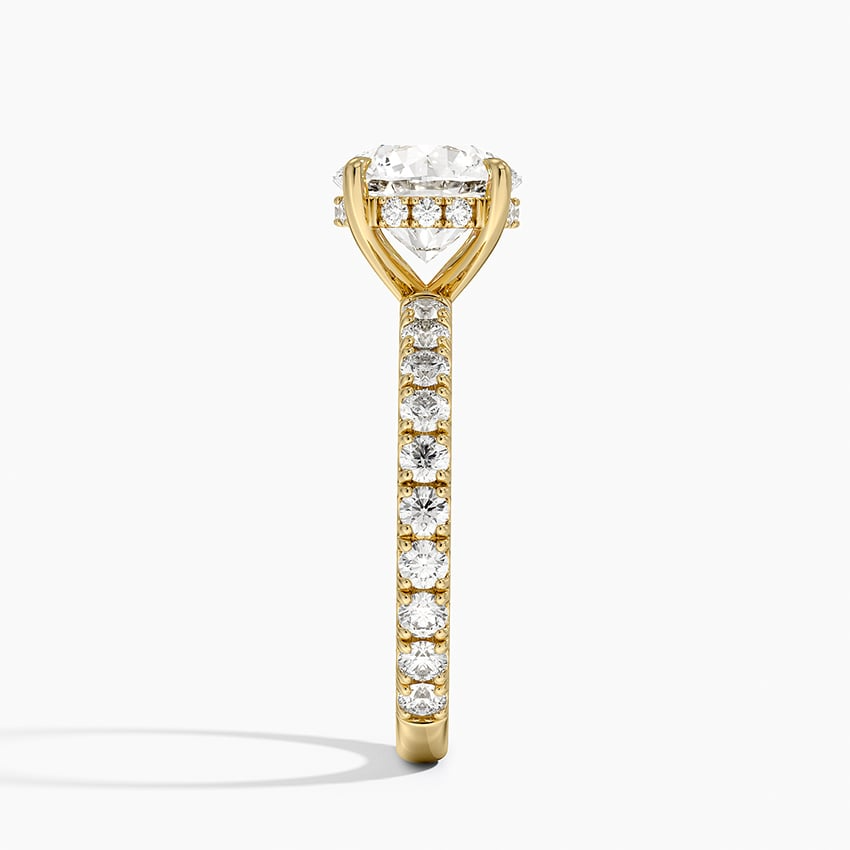 2 CT Round Lab Grown Diamond 18K Gold Solitaire Engagement Ring