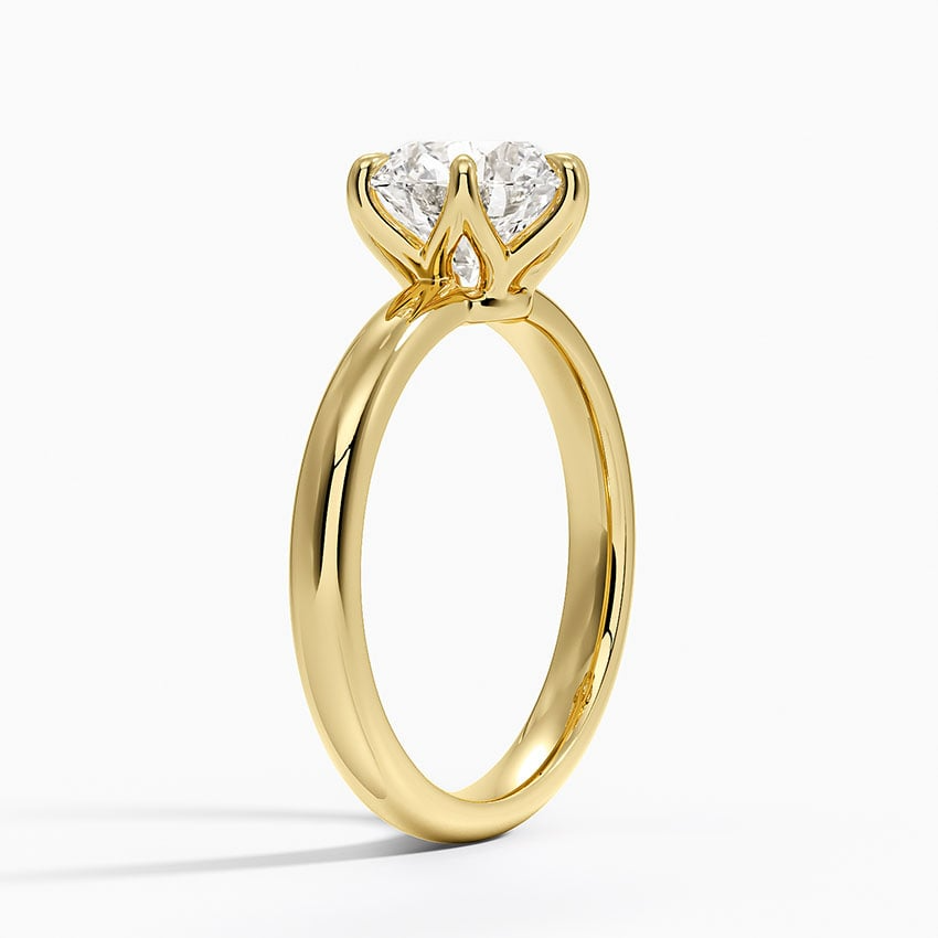 2 CT Lab Grown Diamond Solitaire Engagement Ring