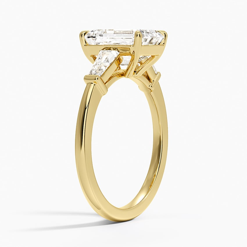 2 CT Emerald Lab Grown Diamond Cluster Engagement Ring