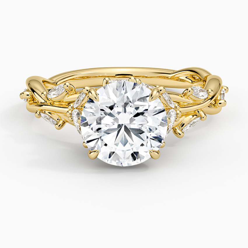 2 CT Lab Grown Diamond 18K Gold Lab Grown Engagement Ring