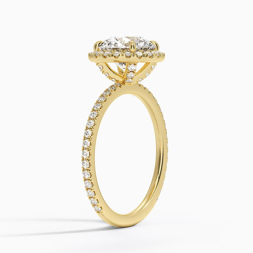 2 CT Halo Lab Grown Diamond 3/4 Eternity Ring