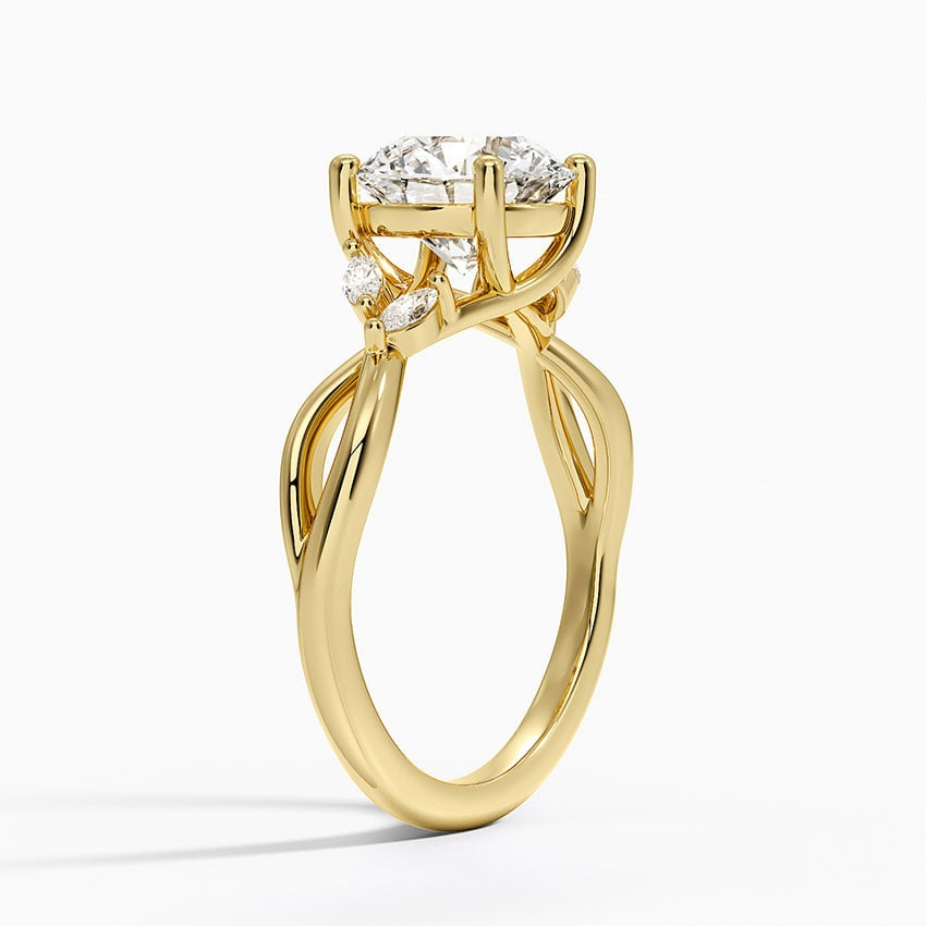 2 CT Lab Grown Diamond Twisted Engagement Ring